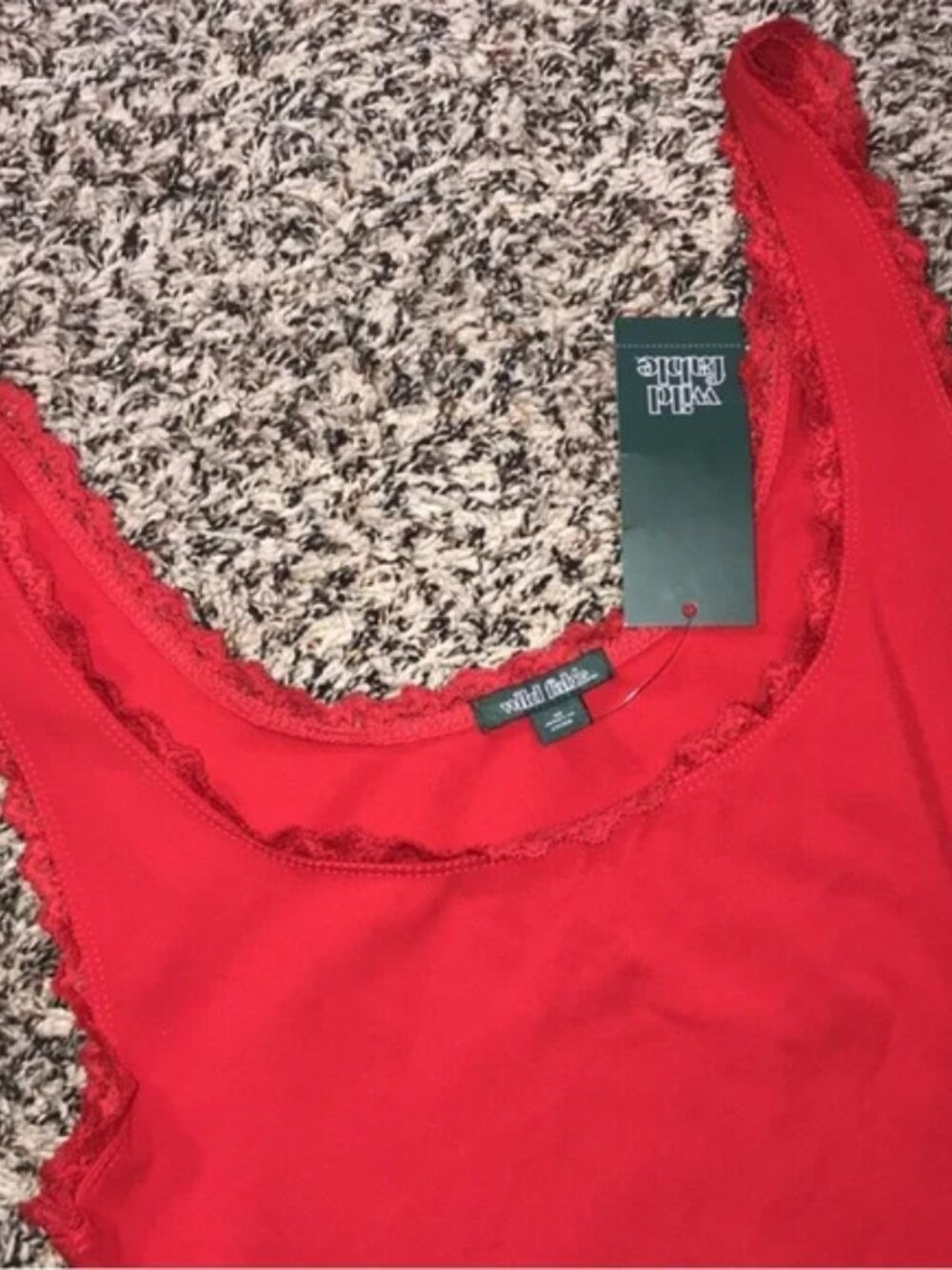 Woman’s Game Day Lace Drop Waist Mini Skater Dress Red XXL - Wild Fable - NWT!! - Picture 5 of 6
